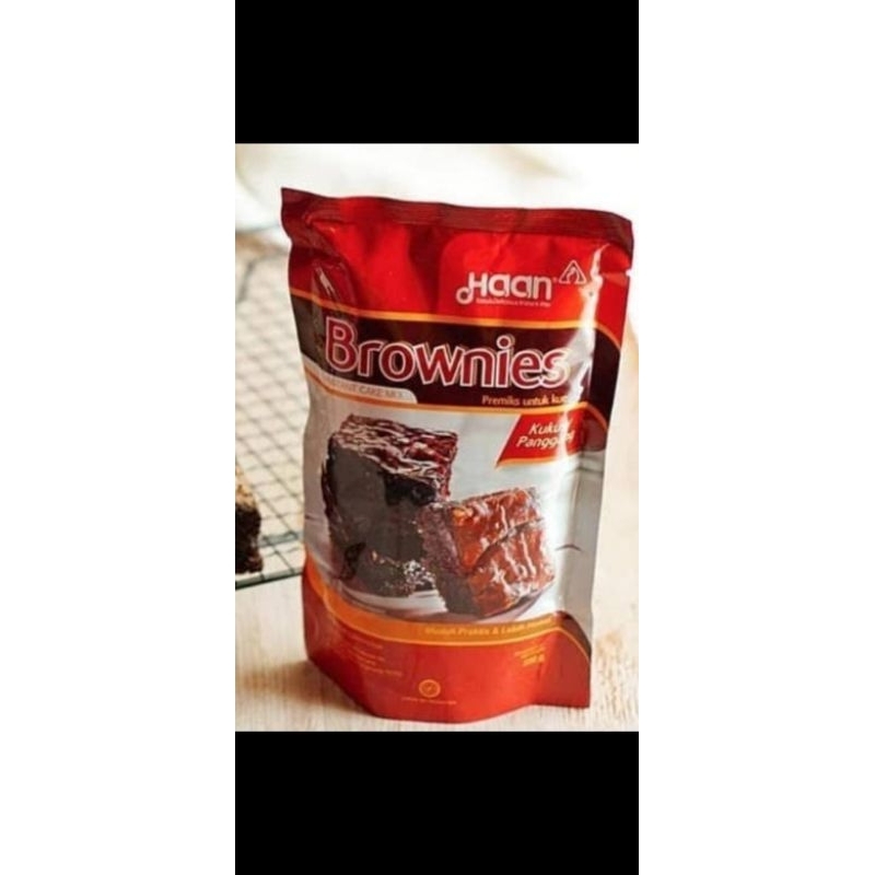 

HAAN BROWNIES KUKUS/PANGGANG isi 4pcs 230 gr instant cake mix