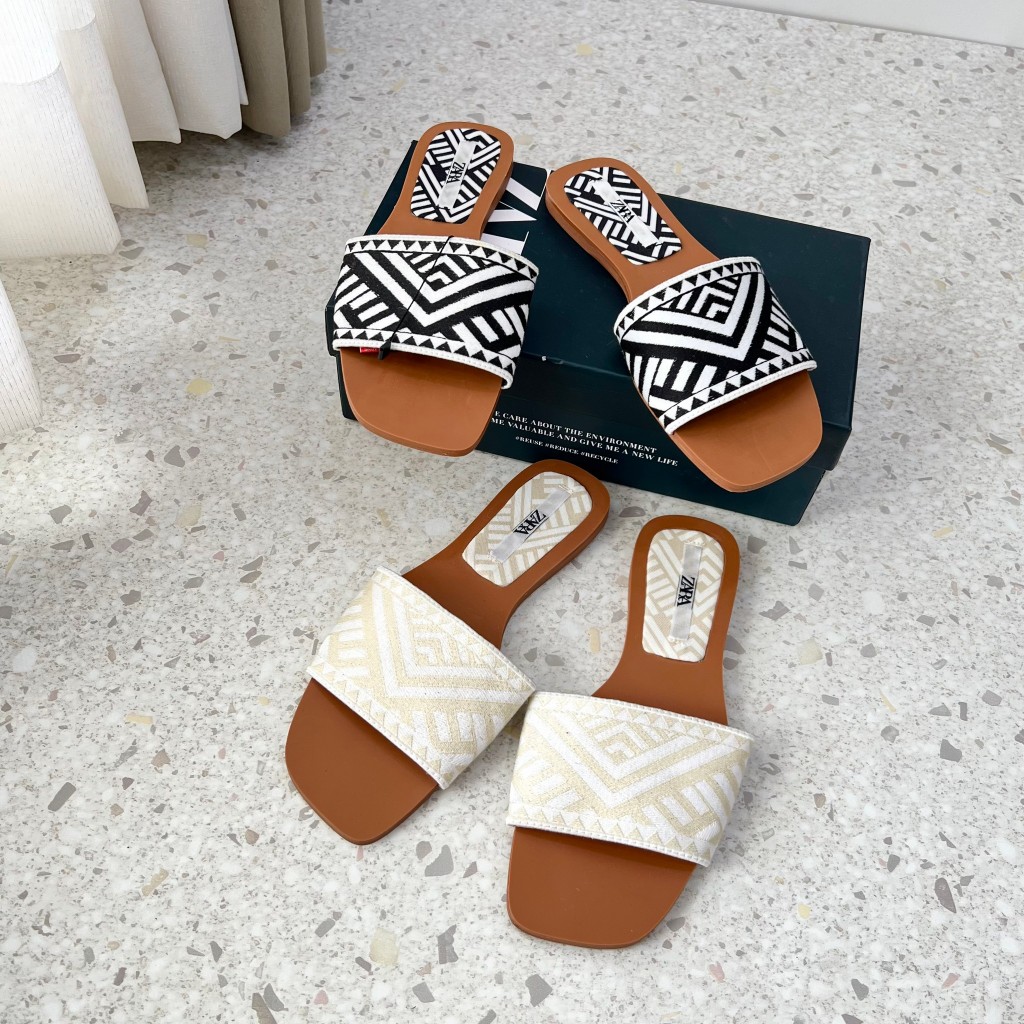Z91667 SANDAL FLAT WANITA ZARA ORIGINAL