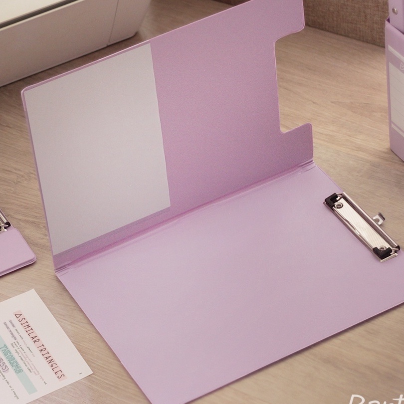 

Flash Sale Bantex Clipboard with Cover Clipfolder Papan Jalan Papan Ujian A4 F4 Folio Light Lilac 4211 424