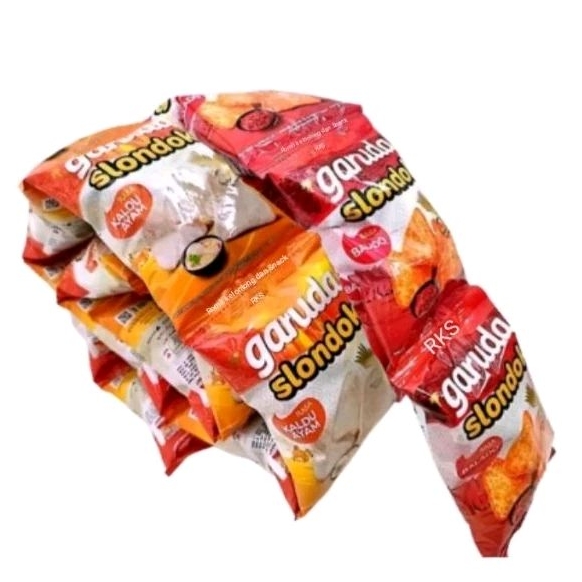 

Garuda Kerupuk Slondok Cemilan Keripik Singkong Rasa Balado Kaldu Ayam 1 Renceng isi 10 Pcs 15gr Snack Krupuk Enak