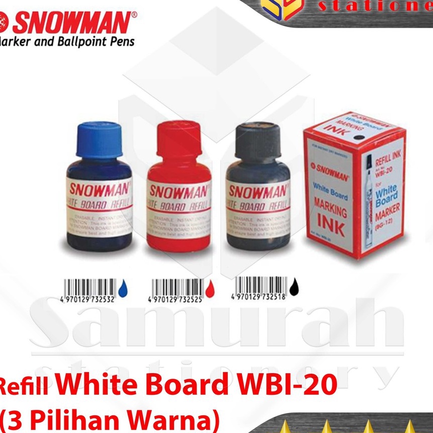

FG2 Tinta Spidol White Board Snowman WBI 2 Refill Marking Ink WBI2