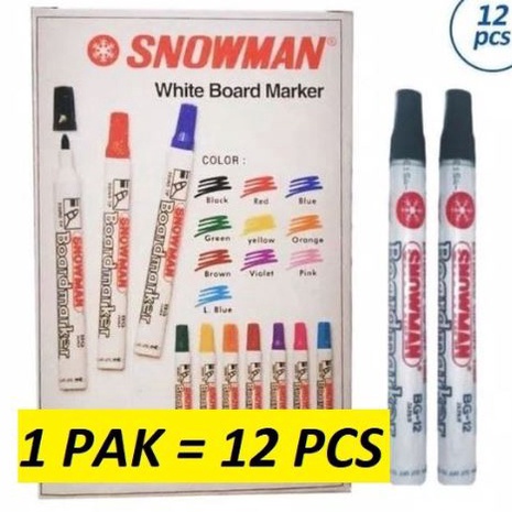 

berkualitas 12pc SPIDOL WHITEBOARD SNOWMAN BG 12 SEPIDOL PAPAN TULIS ABG 12 SPIDOL PAPAN TULIS BISA DIHAPUS
