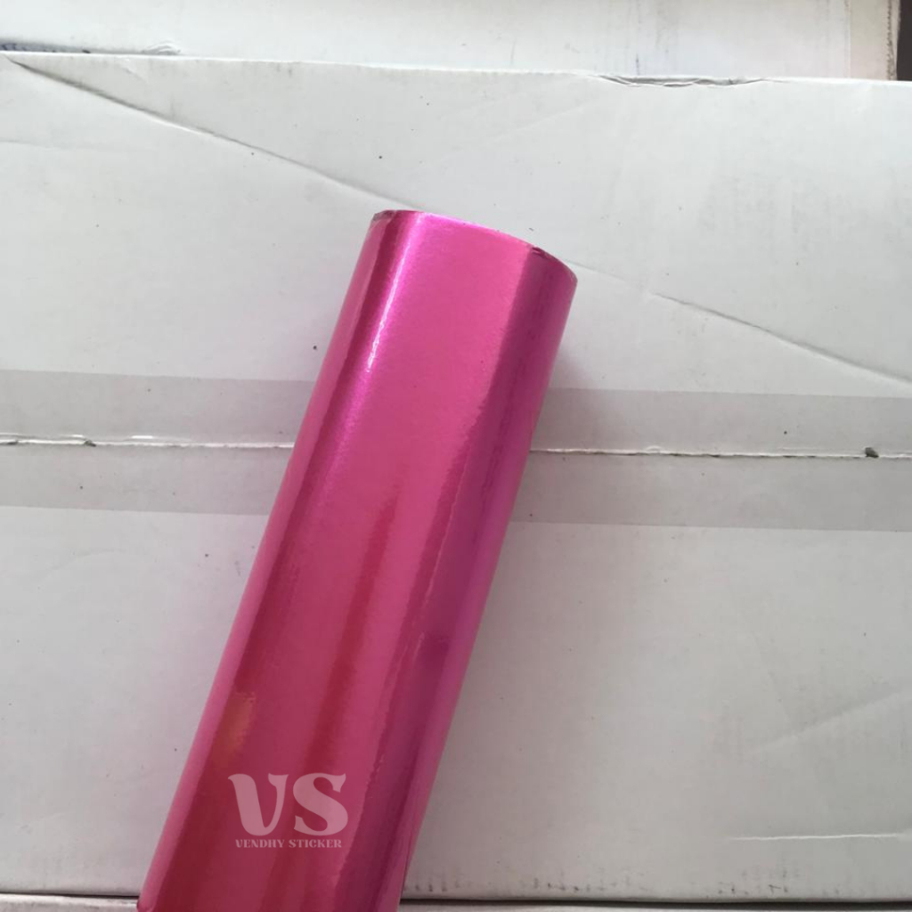 [ROLL] Sticker Skotlet Pink Candy I Stiker Skotlet Pink Metalic Glossy I Stiker Skotlet Merah Muda C