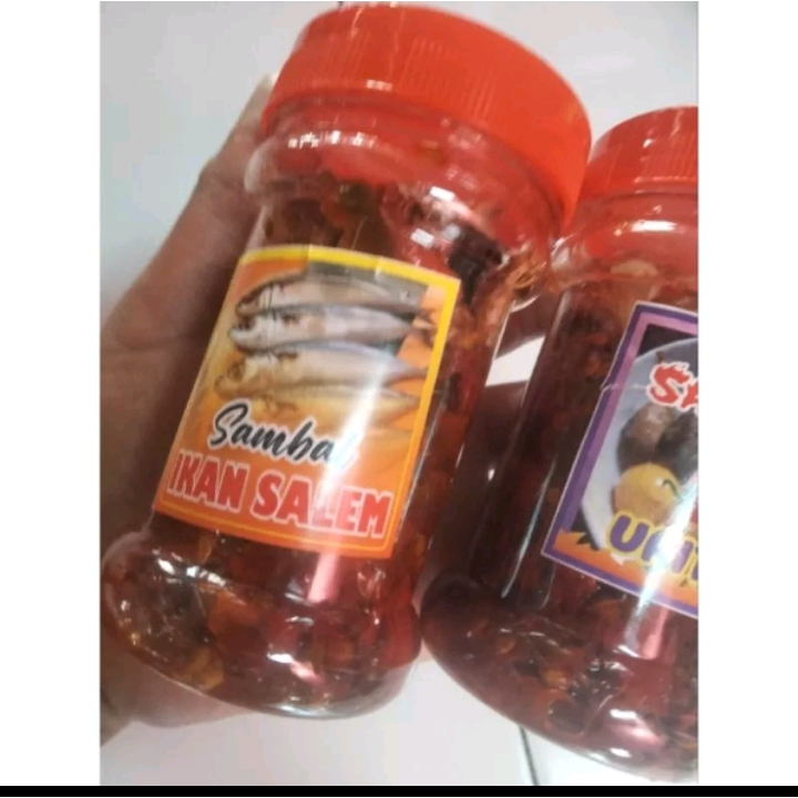 

sambal ikan salem .lezat di temani nasi .kemasan botol 150 ml