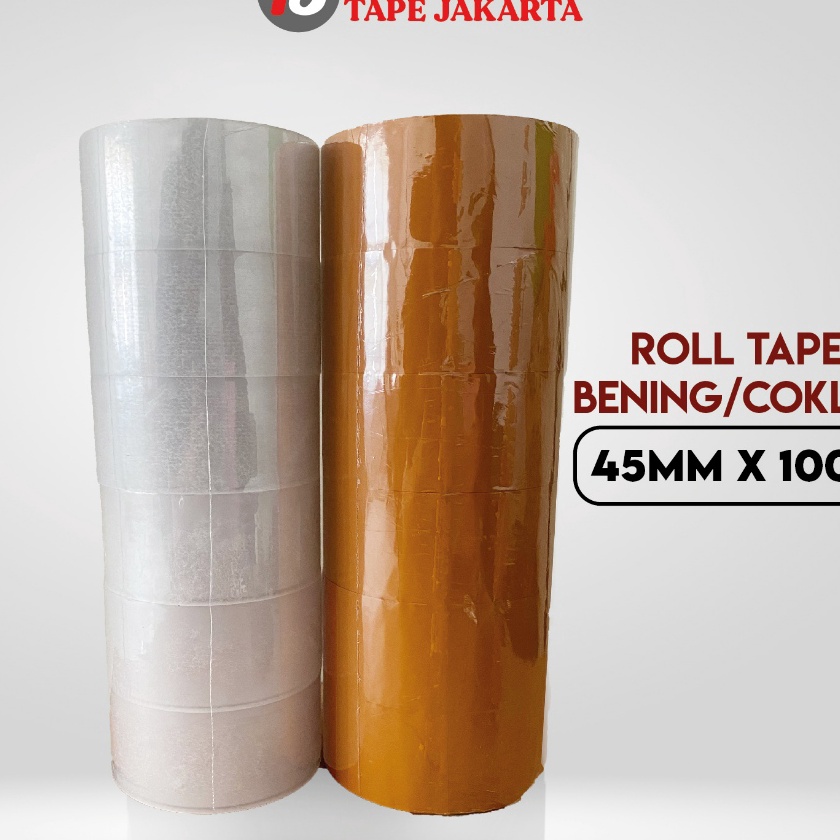 

Hemat 1 ROLL ISI 6 PCS HORICI LAKBAN OPP BENING COKLAT 2 INCH 45MM x 1 Yard ISOLASI BENING COKLAT TERMURAH