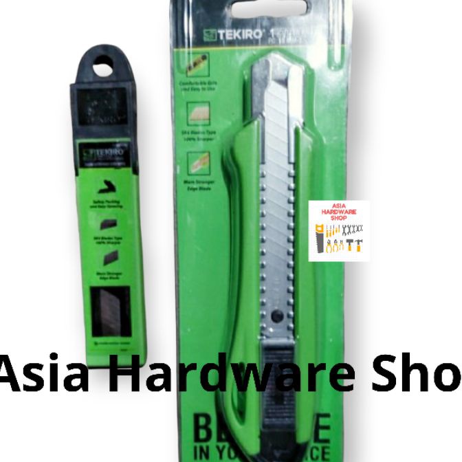 

KP8 Paket Pisau Cutter Besar 18mm TEKIRO Isi Refill Cutter Isi 1 pcs