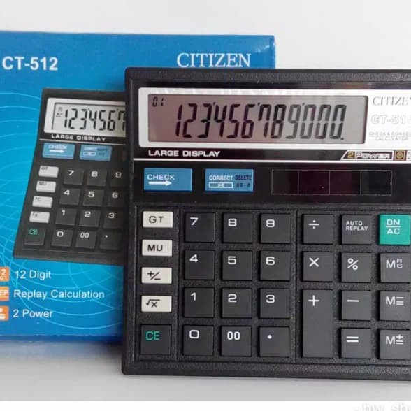 

KI3 Kalkulator Calculator Citizen CT512 12Digit
