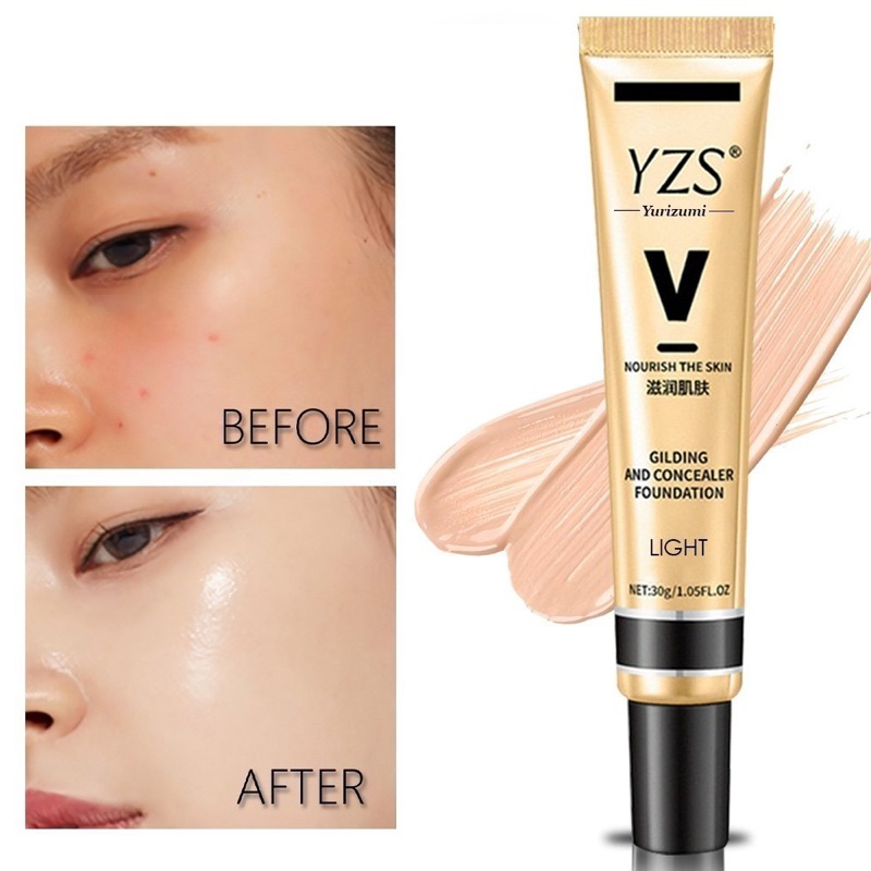 Yurizumi / Kexy Alas Bedak Foundation Concealer Oil Control BB Cream Makeup Glowing Tahan Lama dan A