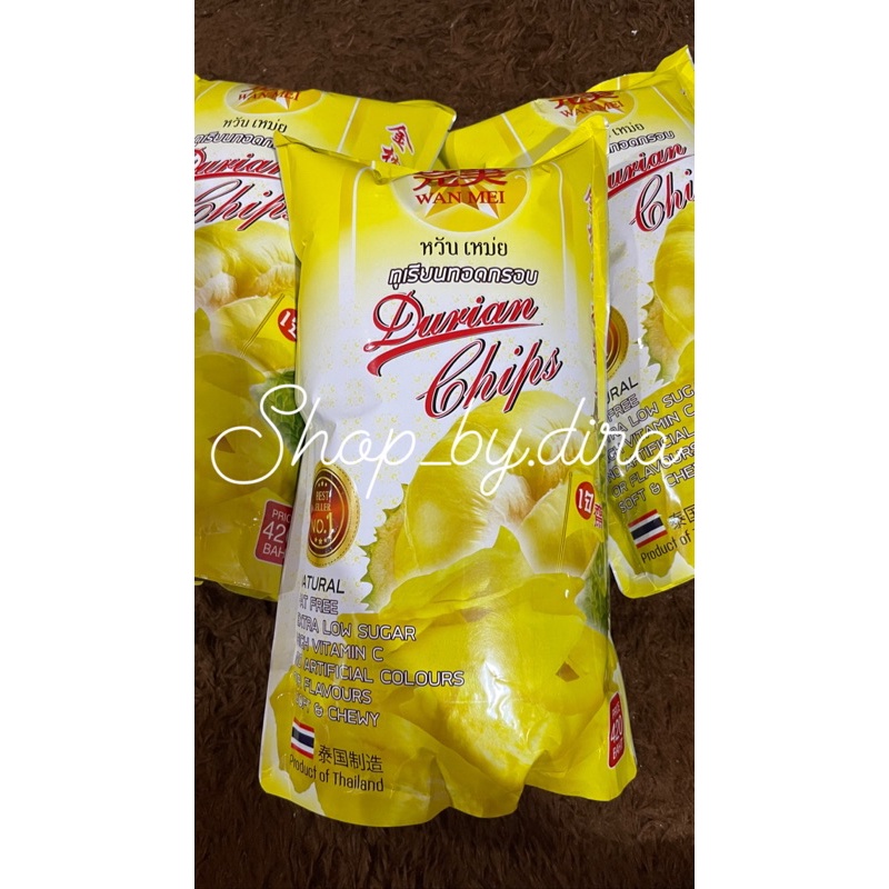

HEBOH Wan Mei Durian ChipsKeripik DurianSnack Thailand
