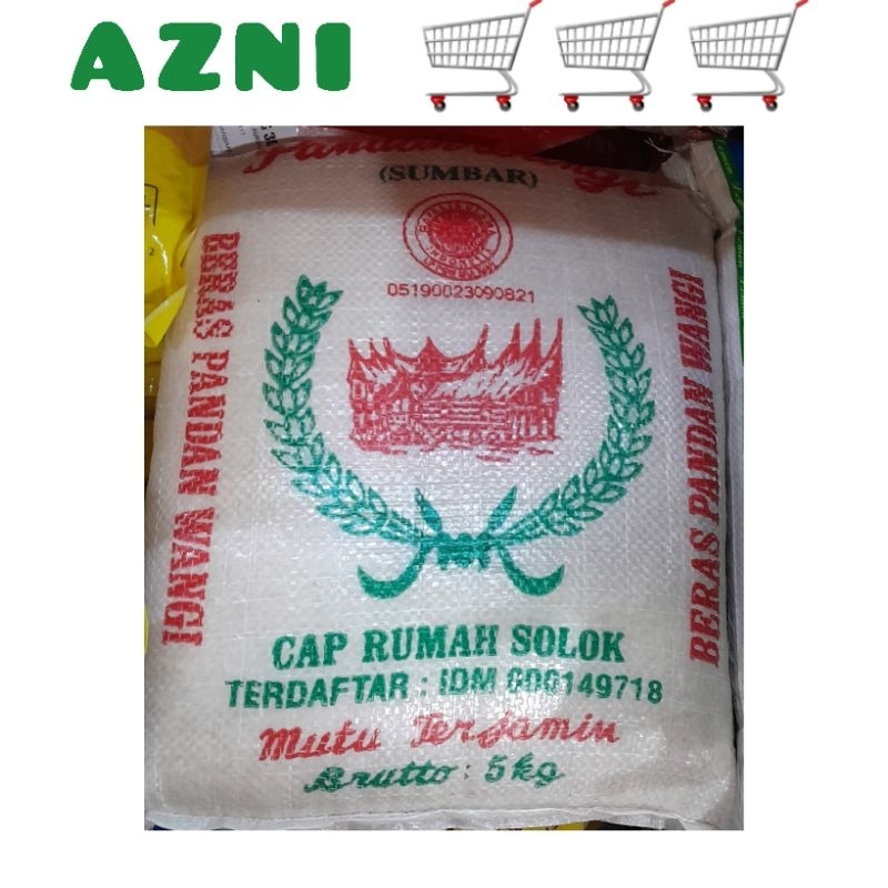 

Beras Cap Rumah Solok 5 Kg - Anak Daro/ Pandan Wangi