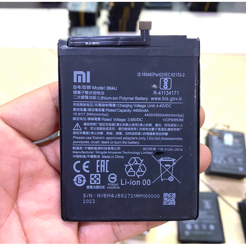 Batre Baterai Xiaomi Redmi Note 8 pro Original Batre xiaomi BM4J Original