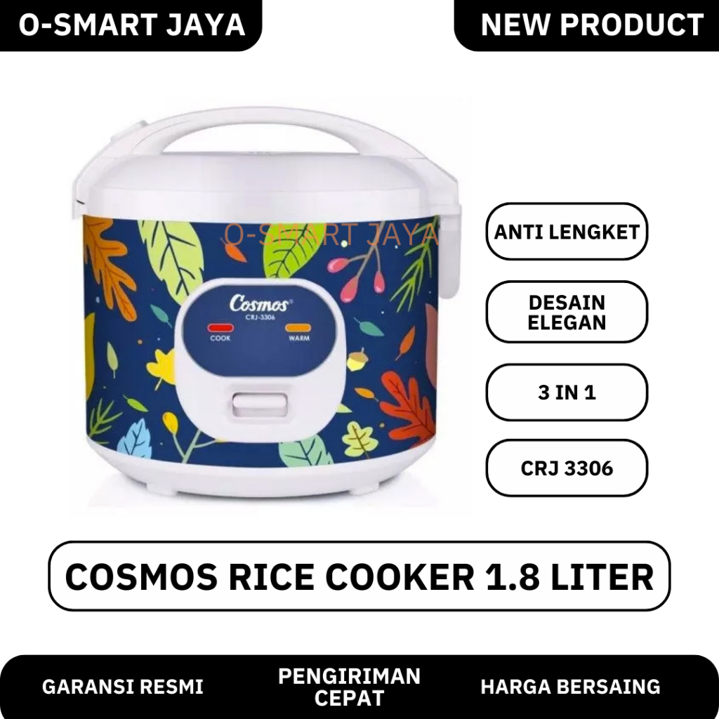 [ INSTAN TEGAL ] COSMOS RICE COOKER / MAGIC COM CRJ 3306 / CRJ-3306 / CRJ3305 / CRJ 3305 / CRJ-3305 