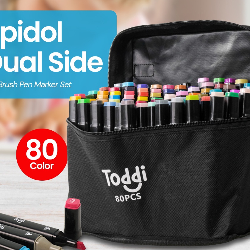 

HJ6 Deli Color Marker With Bag Spidol Warna Dengan Tas 2448