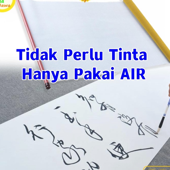 

FG2 Kain Gulung Reusable Untuk Latihan Menulis Kaligrafi tidak perlu tinta hanya pakai AIR