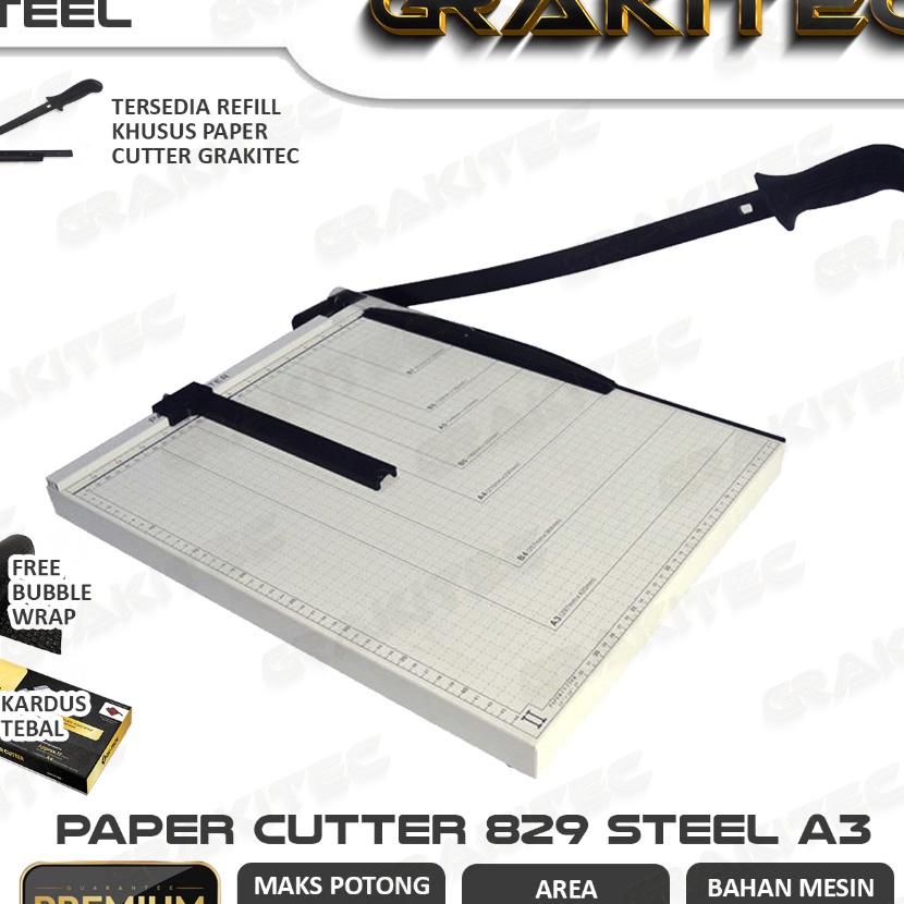 

Wow Paper Cutter A3 Alat Potong Kertas Pemotong Kertas Alat Potong Mesin Pemotong Kertas HVS Sticker Dos PVC ID Card Yellow Board Art Paper Vinyl Bontax Camel Kertas Foto A5 A4 F4 B4