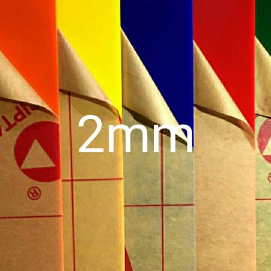 

FG2 Acrylic potongan akrilik lembaran Akrilik warna solid 2mm ukuran A 4mika 21x3cm