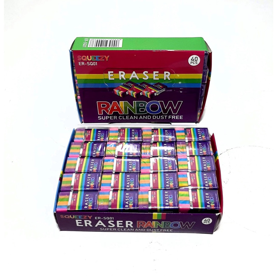 

Harga Grosir 1Kotak4pcs Penghapus Eraser Sedang Gambar Rainbow