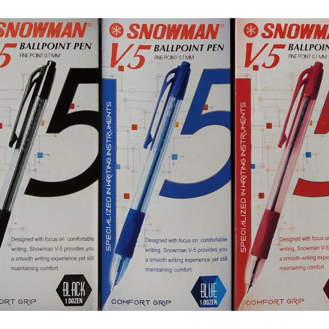 

FG2 Pulpen Snowman V5 7mm 1pak12pcs