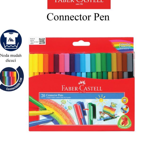 

Terbaik SpidolConnector Pen Faber Castell 2 warna 1 set