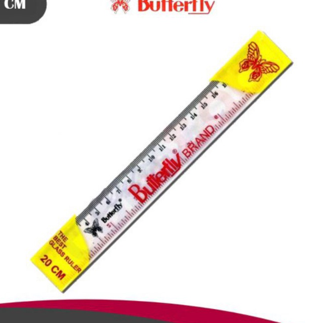 

KP8 Penggaris Plastik Butterfly 2 cm 1pak12pcs