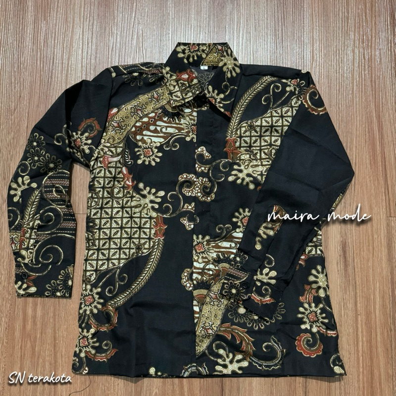 Maira Batik Official - Kemeja Batik Anak Laki - Laki Premium Lengan Panjang Umur 5-15 Tahun (part 2)