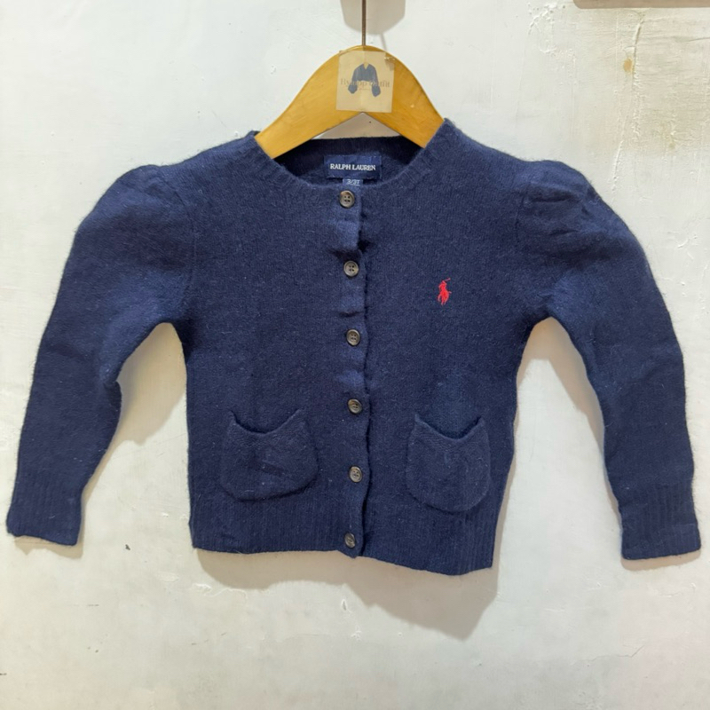 Polo Ralph Lauren Cardigan Anak 3T Wool Anggora Preloved