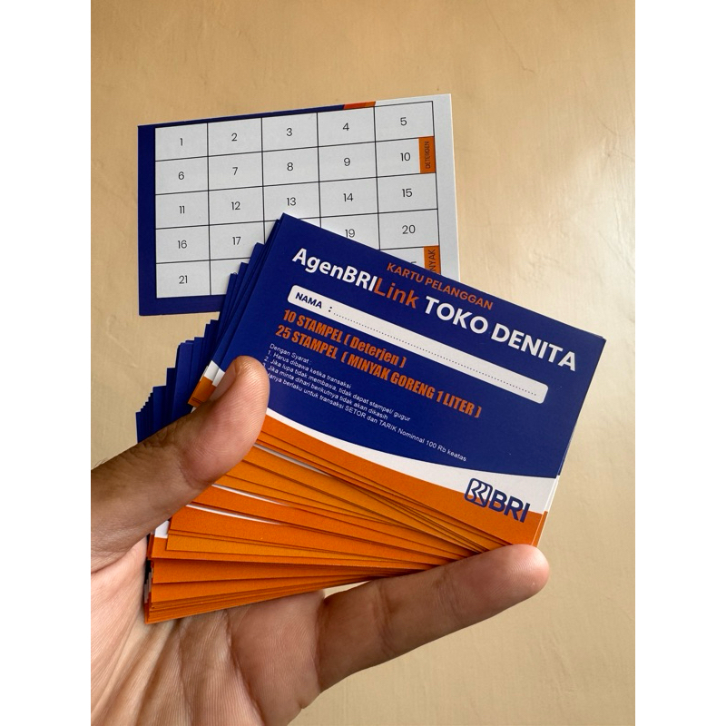 

kartu nama agen brilink #BRILINK