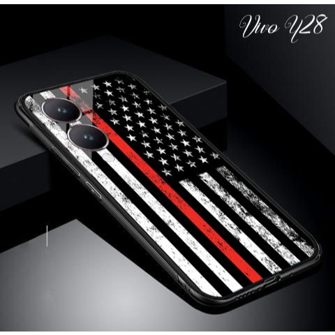 Softcase Glass [SC245] For Vivo Y28 - Softcase Glass Vivo Y28 - Kesing Hp Vivo Y28 Terbaru 2024 - Ca