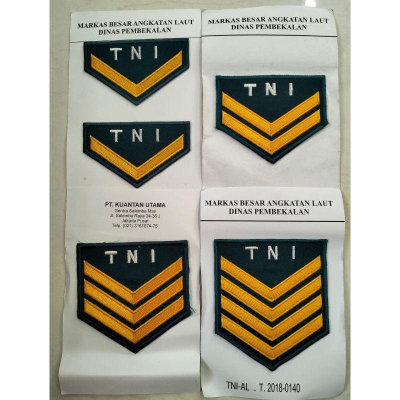 PANGKAT PDH TNI AL SERDA,SERTU,SERKA,SERMA JATAH PEMBAGIAN