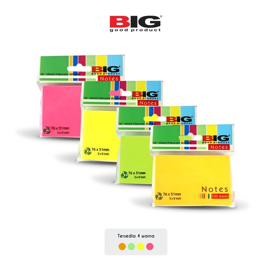 

BIG Sticky Notes / Memo 76 x 51 mm