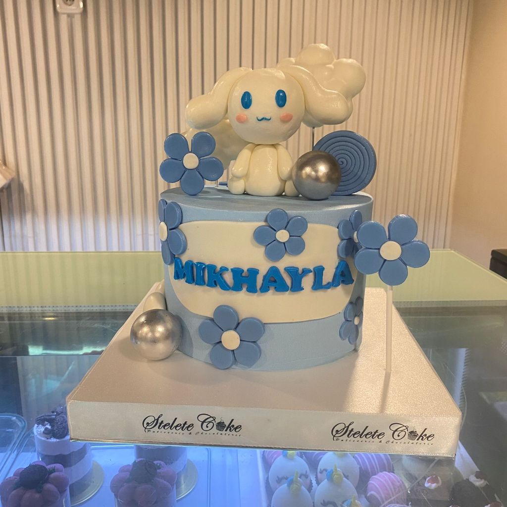 

Birthday Cake Cinamoroll / Custom Cake Sanrio Biru / Kue Ultah Murah / Kue Ulang Tahun Jakarta