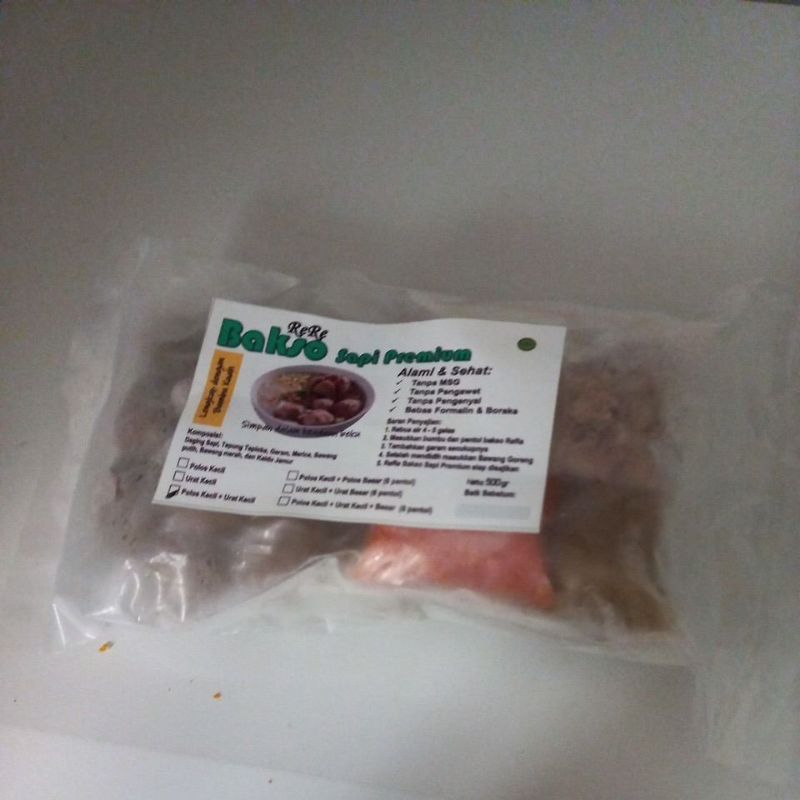

Bakso sapi premium 500 gr