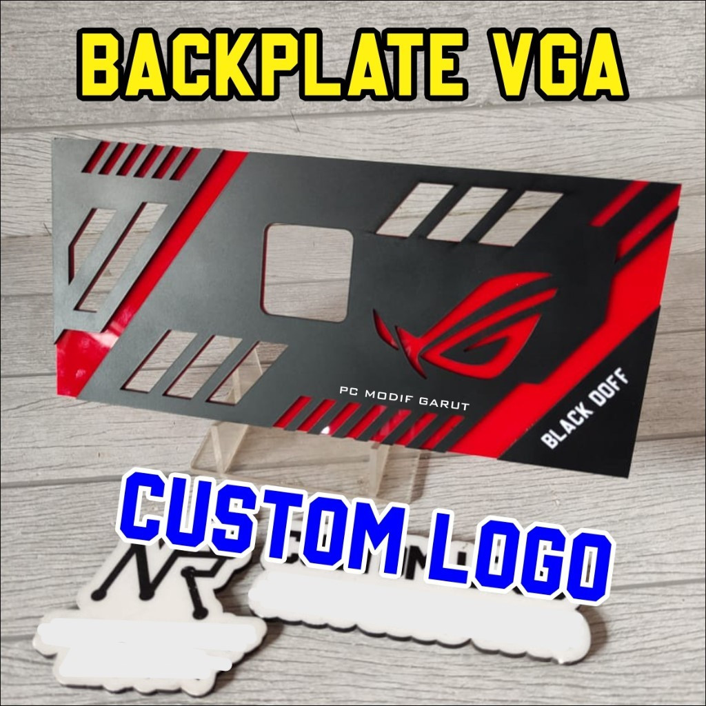 Backplate vga cover custom logo ROG edition