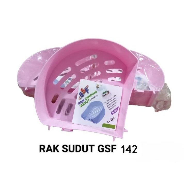 Rak Dinding Sudut Serbaguna GSF 142 / Rak sudut / Rak dapur/ rak bumbu / rak kamar / rak kamar mandi