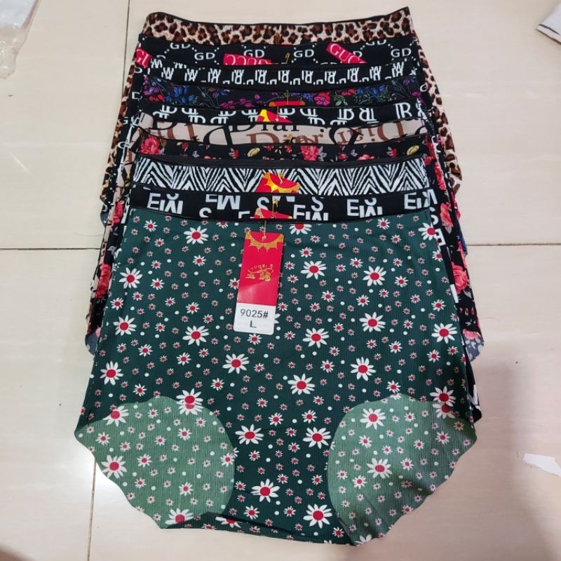 (3pcs) Celana dalam seamless motif, celana dalam highwaist, cd cewe seamless, women underwear, seaml