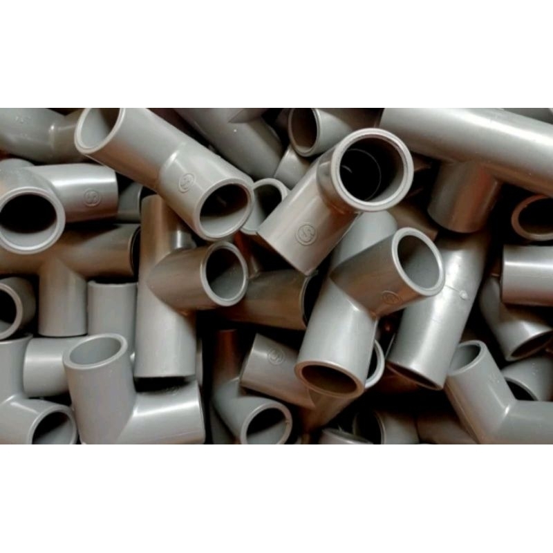 Sambungan Pipa T 1/2 inch PVC Paralon Tanpa Merk Bukan Rucika