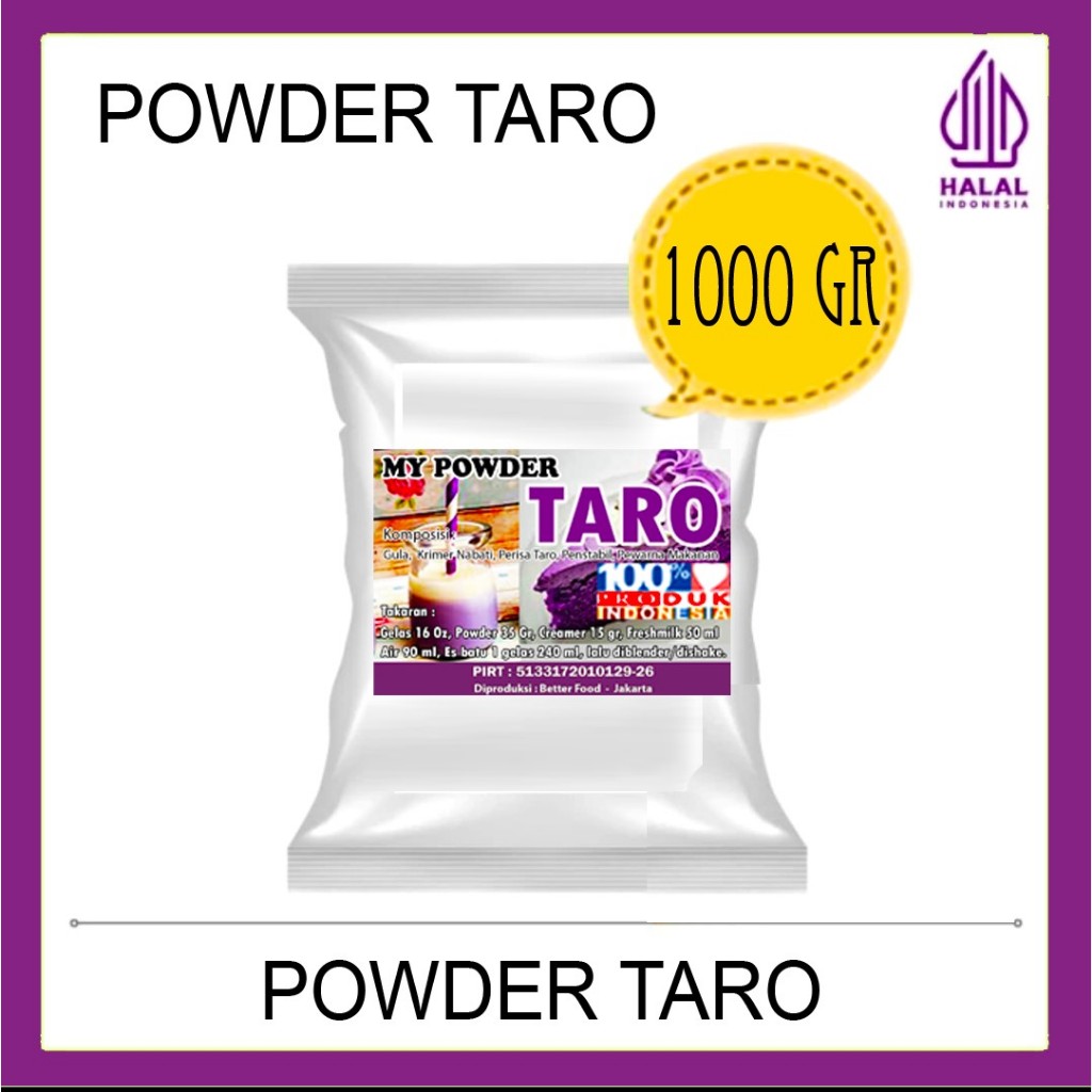 

Powder Drink Taro Talas - Taro Powder - 1 Kg/ Taro Talas