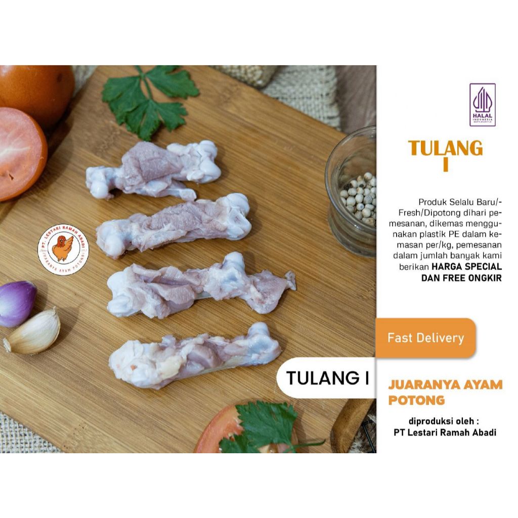 

Tulang I / Tulang Paha Bawah Ayam 1 kg