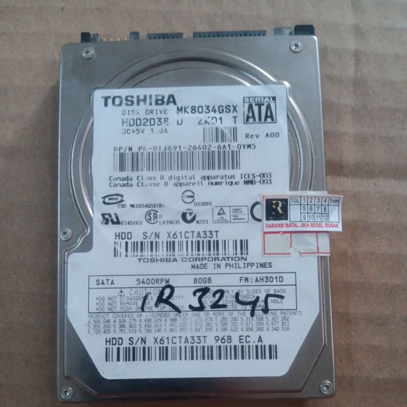 Hardisk Mesin Fotocopy Canon IR-3223/3235/3245