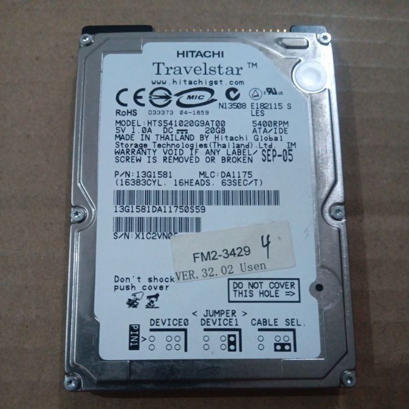 Hardisk Mesin Fotocopy canon IR-3570/4570