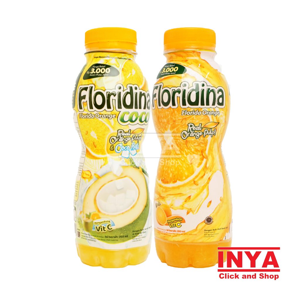 

Floridina Orange Coco Pulp 350ml Florida Orange Real Pulp - Minuman Vitamin C - Soft drink