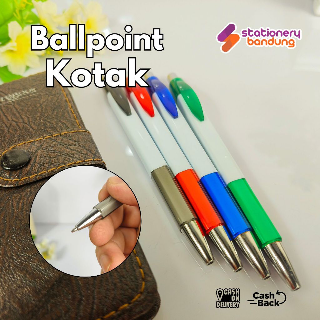 

Ballpoint Square Bolpen Kotak Murah Souvenir Pernikahan Acara Dll