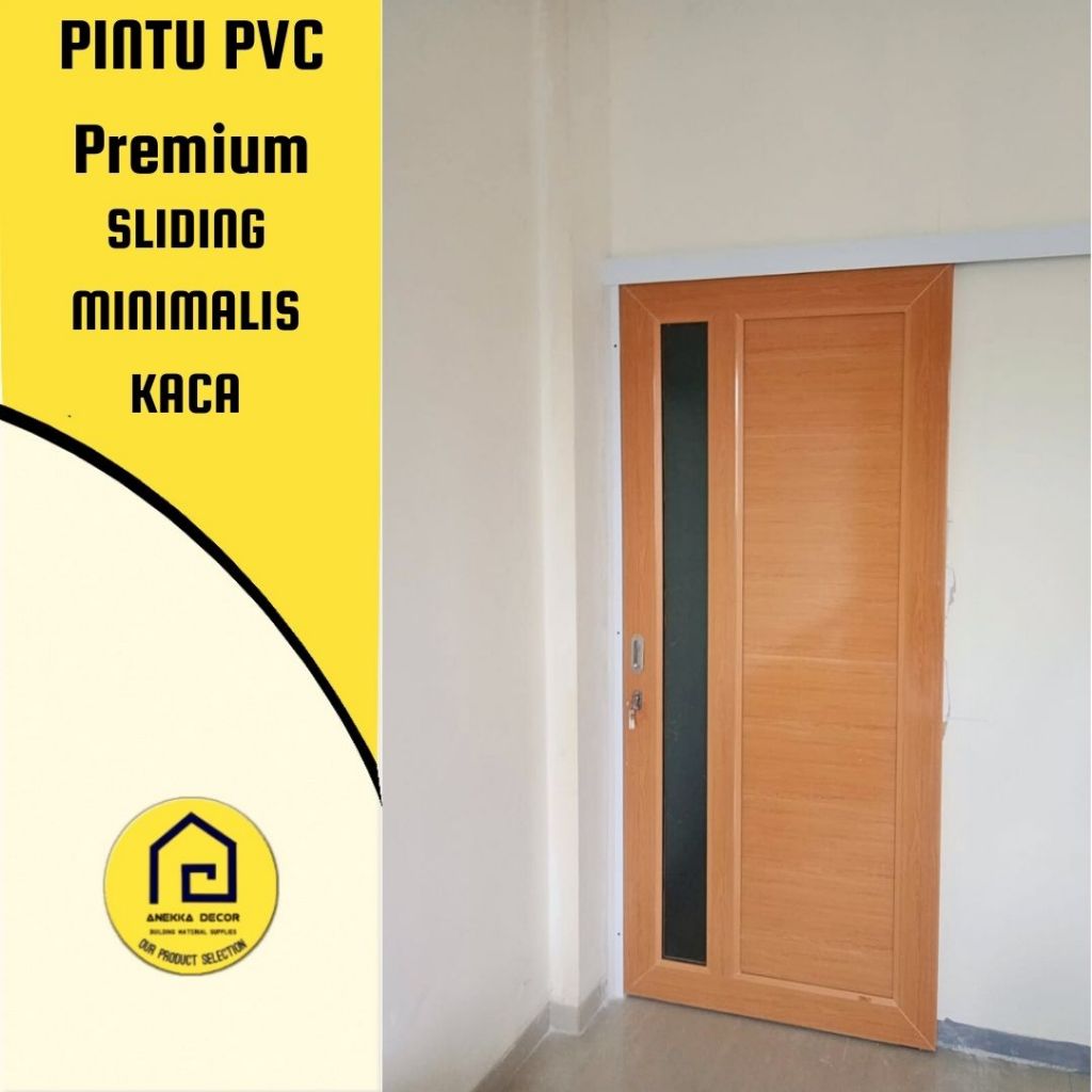 Pintu Geser Pvc / Sliding / pintu Pvc Crystal kamar mandi / kamar