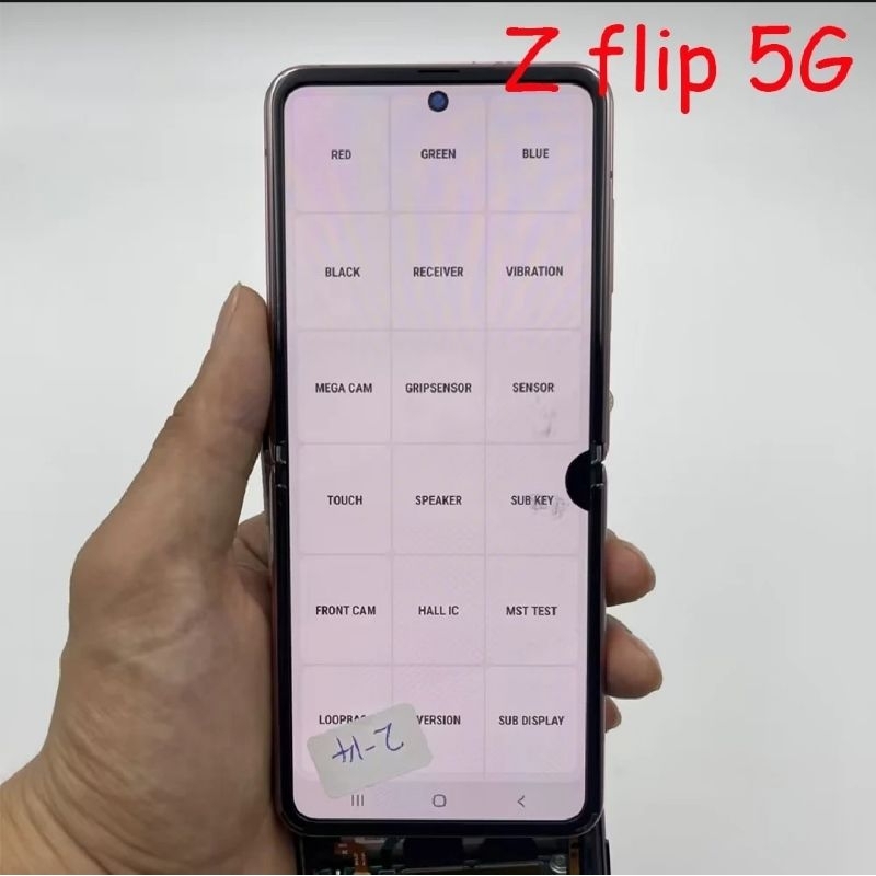 lcd samsung z flip 1 f700/ f707 minus ringan normal