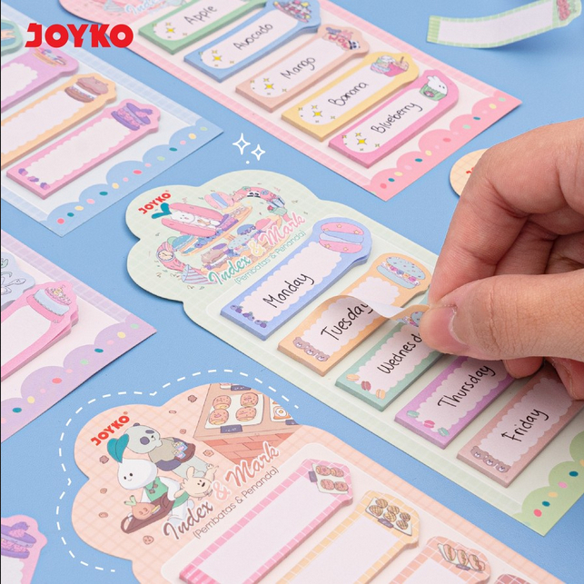 

Index Mark Penanda Pembatas Joyko IM-79 Variasi Dessert Kertas Penanda