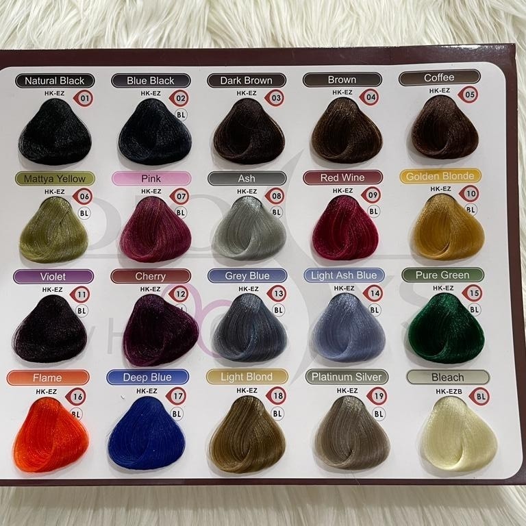 Katalog Diosys Hair Color Terbaru 20 Warna  Buku Warna Rambut