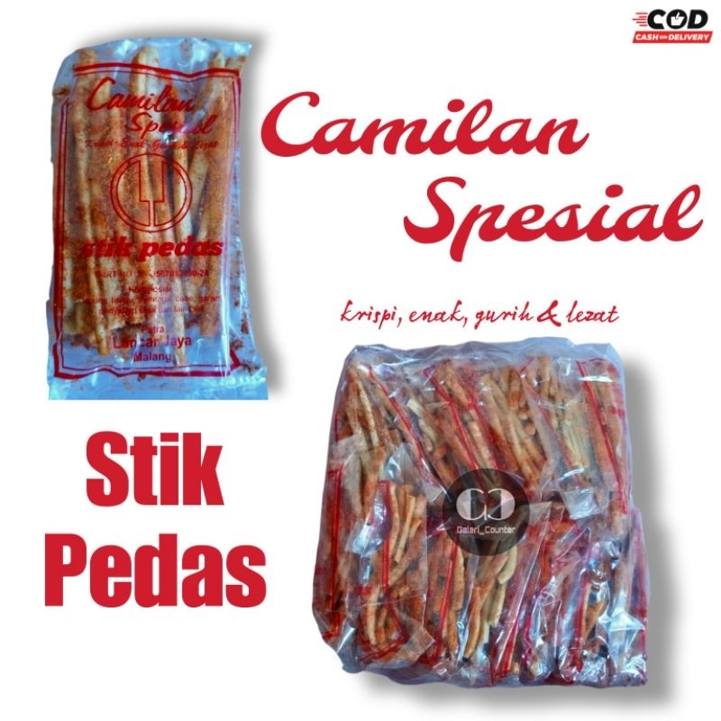 

STIK PEDAS CEMILAN SPESIAL Krispi enak gurih & lezat