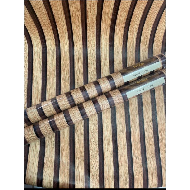 Wallpaper sticker dinding motif kayu ukuran 45cmx 10m motif gh281-2 gh281-1 gh281 gh281-5 kayu serat