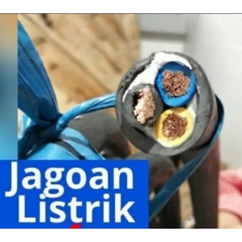 Supreme Kabel Listrik Hitam Serabut NYYHY 3 X 25 MM ( Ecer ) NYYHY 3x25 mm2 SUPREME