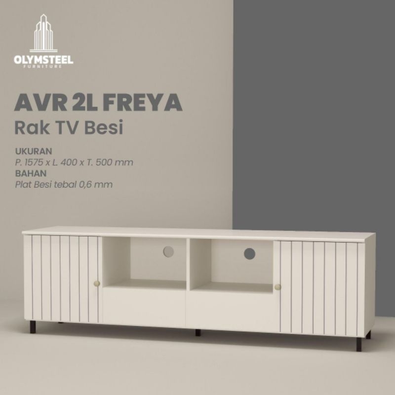 RAK TV BESI 160/RAK TV MINIMALIS/RAK TV BAHAN METAL - AVR 2L 160 OLYMPIC